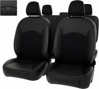 Чехлы PSV для Renault Duster I 2015-2021 рестайлинг Expression, деленная спинка ромб 132354