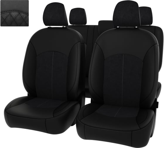 Чехлы PSV для Renault Duster I 2015-2021 рестайлинг Expression, деленная спинка 130075 1