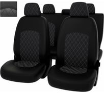 Чехлы PSV для VW Polo V 2009-2020 Sd сплошная спинка, ромб 131882