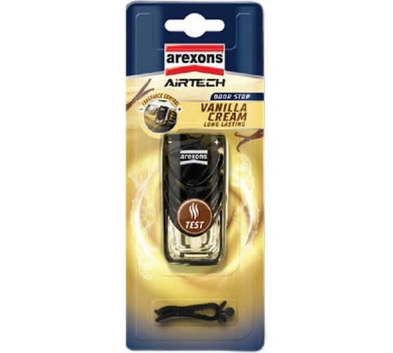 Жидкий автопарфюм во флаконе AREXONS Airtech Car Perfume VANILLA CREAM. Ванильный крем, 7 мл 14231 1