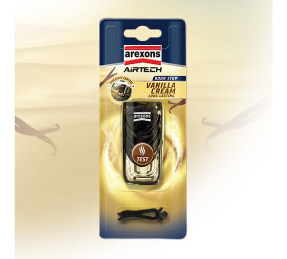 Жидкий автопарфюм во флаконе AREXONS Airtech Car Perfume VANILLA CREAM. Ванильный крем, 7 мл 14231