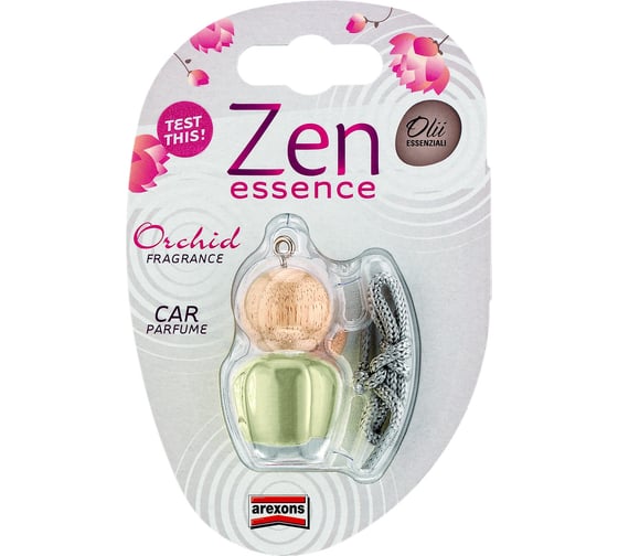 Автопарфюм во флаконе с деревянной крышкой AREXONS Zen Essence Orchid Орхидея, 4.5 мл 1797