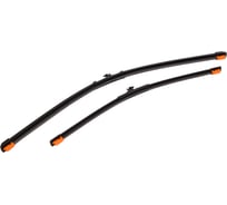 Щетки стеклоочистителя бескаркасные 2 шт, 600/450 мм, 24"/18" Emgrand 10-, Rio 17-, Sportage AIRLINE AWB-BK-600-450K