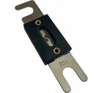 Предохранитель Nord-Yada ABF-407 ленточный с изолятором, 80 A, 82x19.2 мм, d 9 мм, 2 шт в упаковке 904908