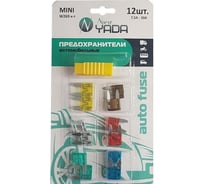 Предохранитель Nord-Yada MINI набор 12шт с пинцетом в блистере 7.5,10,15,20,25,30 Ампер 900500