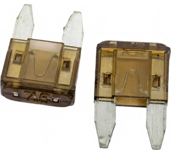 Предохранитель Nord-Yada MINI 7,5A 10,9x3,9 мм., h 16,3 W269 2 шт в упаковке 901841