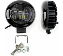 Фара рабочего света Nord-Yada 30 Вт, круглая, 3 диода, дальний, 115х60 907373