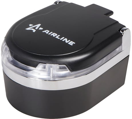Пепельница с автоматической подсветкой AIRLINE овальная, черный/хром ADAC002