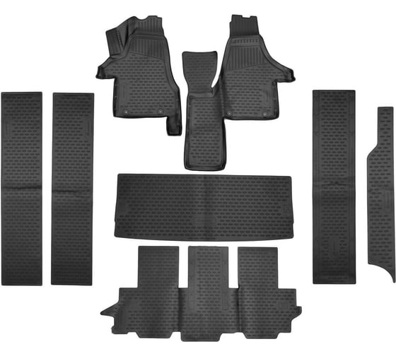 Коврики в салон Element 3D для VOLKSWAGEN Multivan Comfortline, 2015-2019 г.в., 8 шт. 3DA38526210k 1