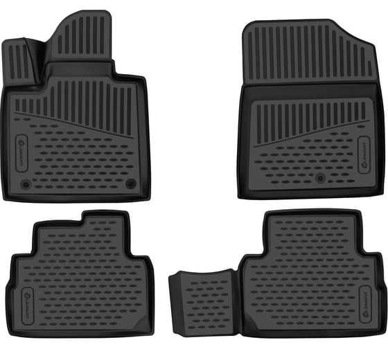 Коврики в салон Element 3D для HYUNDAI Santa Fe 2021- г.в., 5 мест, внедорожник, 4 шт. 3DA0N169210 1