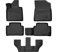 Коврики в салон Element 3D для KIA Sorento IV 2020- г.в., внедорожник, 7 мест, 5 шт. 3DA59061210