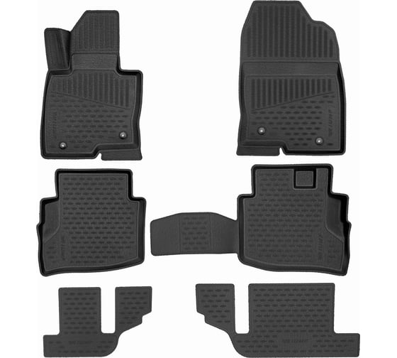 Коврики в салон TRIUMF 3D для MAZDA CX-9, 2017- г.в., 6 шт. TRIUMF.3D3331210k 1