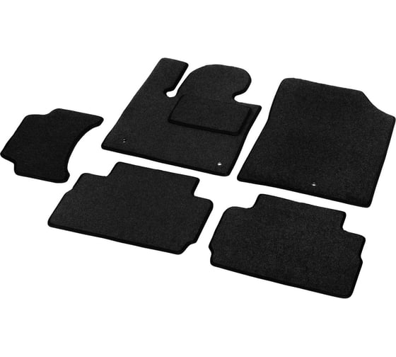 Текстильные коврики в салон AutoFlex Business для Hyundai Santa Fe IV 5 мест 2018-2021 г.в., 5 частей 5230401 1