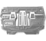 Защита картера и КПП АвтоБроня Jetta VA3/Seat Ibiza/Skoda Fabia/RS/Rapid/Roomster/Volkswagen Polo, 333.05842.1 1