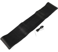 Сшивной чехол на руль Cartage 38 см, натуральная кожа с перфорацией, черный 1231148