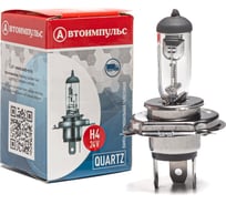 Галогенная автолампа Autoimpuls QUARTZ H4, 12 В, 100/90W, P43t 09.1750