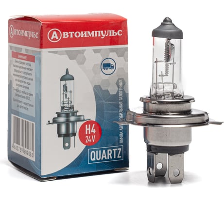 Галогенная автолампа Autoimpuls QUARTZ H4, 24 В, 75/70W, P43t 09.1753