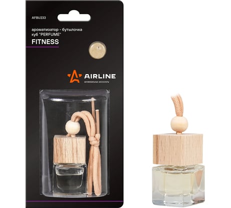Ароматизатор-бутылочка куб Airline Perfume FITNESS AFBU233