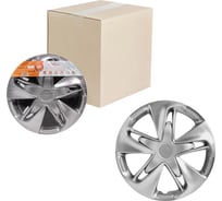 Колесные колпаки Airline Супер Астра 13", серебристый, карбон, комплект 2 шт. AWCC-13-19