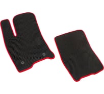 Передние коврики Vicecar ЕВА для Mitsubishi Pajero Sport I Montero Sport 1998-2008 2EV31017-красный