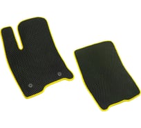 Передние коврики Vicecar ЕВА для Lada Samara 2108 2109 21099 1984 2004 2EV49006-желтый