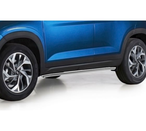 Защита порогов Rival d57 для Hyundai Creta II 2021-н.в., нерж. сталь, 2 шт. R.2315.005 1