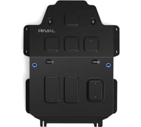 Защита радиатора и картера Rival для Toyota Land Cruiser 300 без KDSS 2021-, ST 1.8 мм 111.9551.1