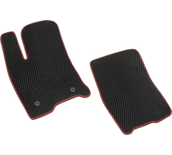Передние коврики Vicecar ЕВА для Ssang Yong Rexton I, II 2002 - 2012 2EV42005-бордовый