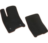 Передние коврики Vicecar ЕВА для Ssang Yong Rexton I, II 2002 - 2012 2EV42005-коричневый