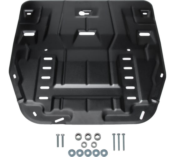 Защита картера и КПП Rival для Kia Carnival IV 2021-н.в., сталь 1.5 мм, штампованная 111.2859.1 1