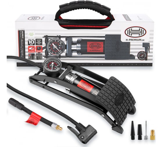 Ножной насос Heyner PREMIUM PEDALPOWER PRO с манометром 10 бар 215010H 1