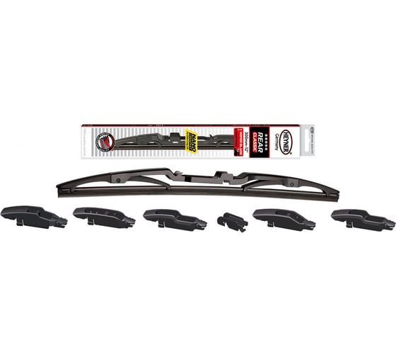 Щетка стеклоочистителя задняя 12"/30 см REAR CLASSIC, в комплекте 6 адаптеров Heyner 001230
