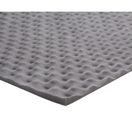 Шумоизоляция (звуко) Airline "Виолон ВЭЛ Волна 15"(75x100 см),КС,15 мм, ППУ волн.формы с пропиткой (10 шт.) ADSI014