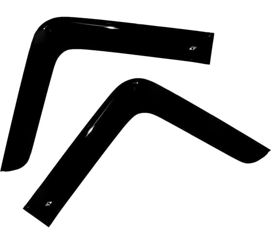 Дефлекторы боковых окон с хромированным молдингом Mitsubishi FUSO Canter 2009 COBRA TUNING M43309CR 1