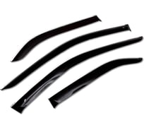 Дефлекторы боковых окон с хромированным молдингом Mitsubishi Pajero Sport 1998-2007, Challenger 1999-2008 EuroStandard COBRA TUNING ME41498CR