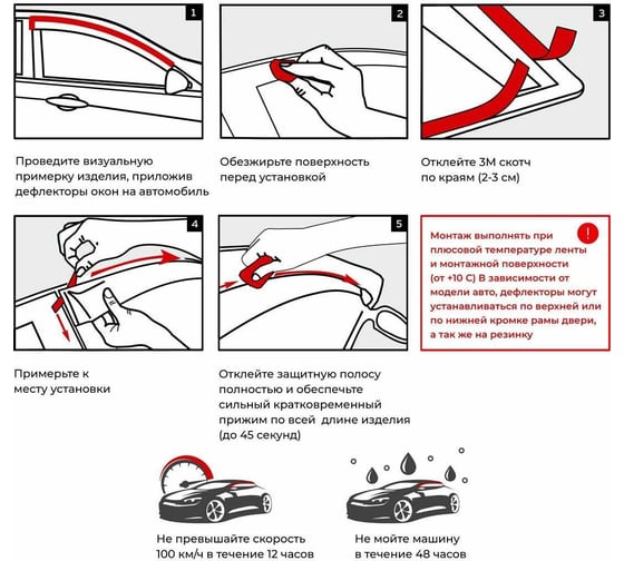 Дефлекторы боковых окон Honda Civic IX Sd 2011 EuroStandard COBRA TUNING HE12411