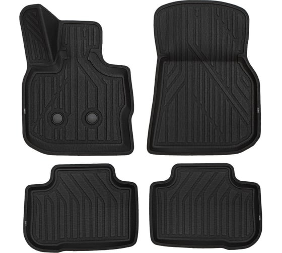 Коврики 3D KVEST для BMW X4, 2018-н.в., внед., 4 шт. (полиуретан, черный) 3D02037210k 1