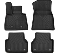 Коврики 3D KVEST для AUDI A6, 2018-н.в., седан, 4- шт. (полистар, черный) 3D02342210k