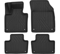Коврики 3D KVEST для VOLVO XC90 2019 -н.в., кросс. , 4 шт. (полиуретан, черный) 3D02325210k