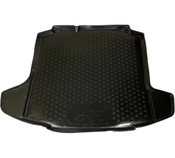 Коврик DelForm для Skoda Rapid с карманами 2012-2015 полиэтилен, багажник PB65001-1 1