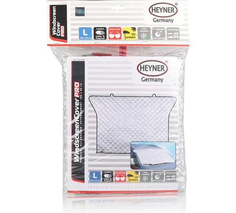 Защита от солнца Heyner PREMIUM 145x95 см, 4-х слойная, 6 магнитов 512500