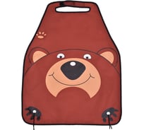 Защита на спинку переднего сиденья Little car 60x48 см, мишка, коричневый 124483