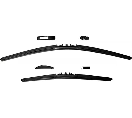 Комплект щеток стеклоочистителя HYBRID, 2 шт (60 см + 45 см), с адаптером B1 (2 шт) Heyner 020030