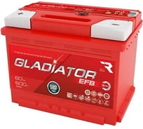 Аккумуляторная батарея Gladiator 60 А/ч, обратная полярность, тип вывода конус GEF6000