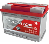 Аккумуляторная батарея Gladiator 77 А/ч, прямая полярность, тип вывода конус GEN7710