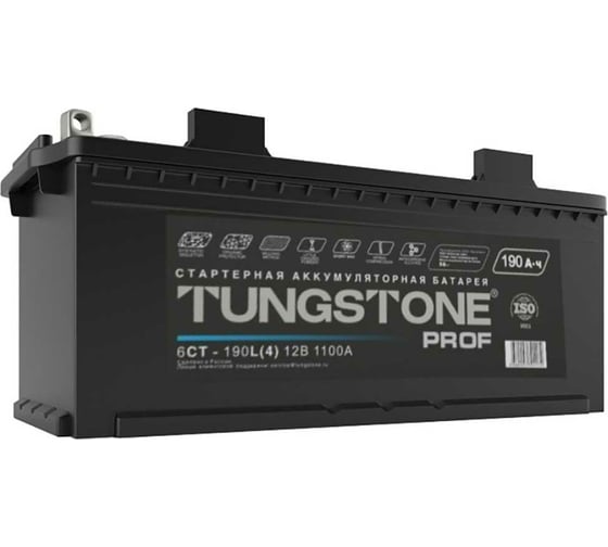 Аккумуляторная батарея Tungstone 190 А/ч, прямая полярность, тип вывода болт PRO19041