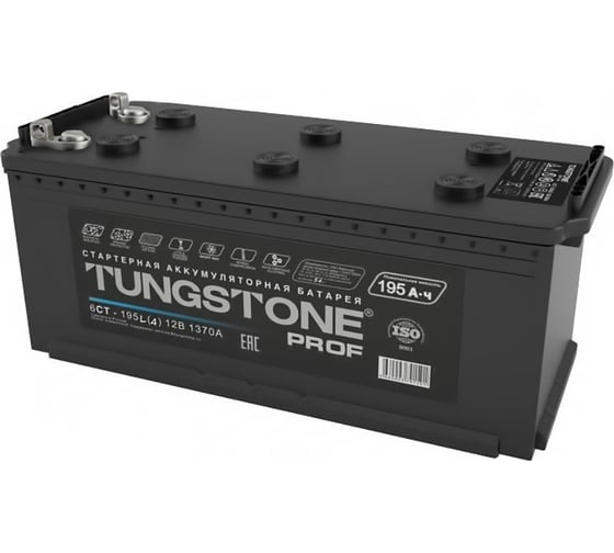 Аккумуляторная батарея Tungstone 195 А/ч, прямая полярность, тип вывода болт PRO19541