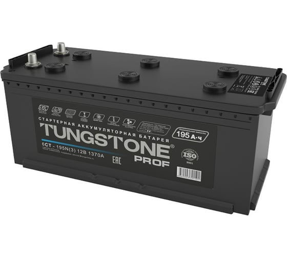Аккумуляторная батарея Tungstone 195 А/ч, прямая полярность, тип вывода конус PRO19530 1