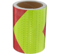 Светоотражающая самоклеящаяся лента СИМАЛЕНД красно-салатовая, 15 см х 10 м 5155999