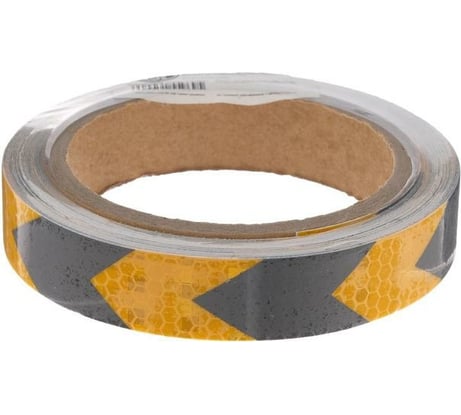 Светоотражающая самоклеящаяся лента СИМАЛЕНД черно-желтая, 2 см х 8 м 5155969